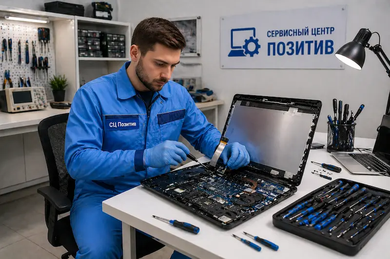 Замена шлейфа матрицы ноутбука в Калуге