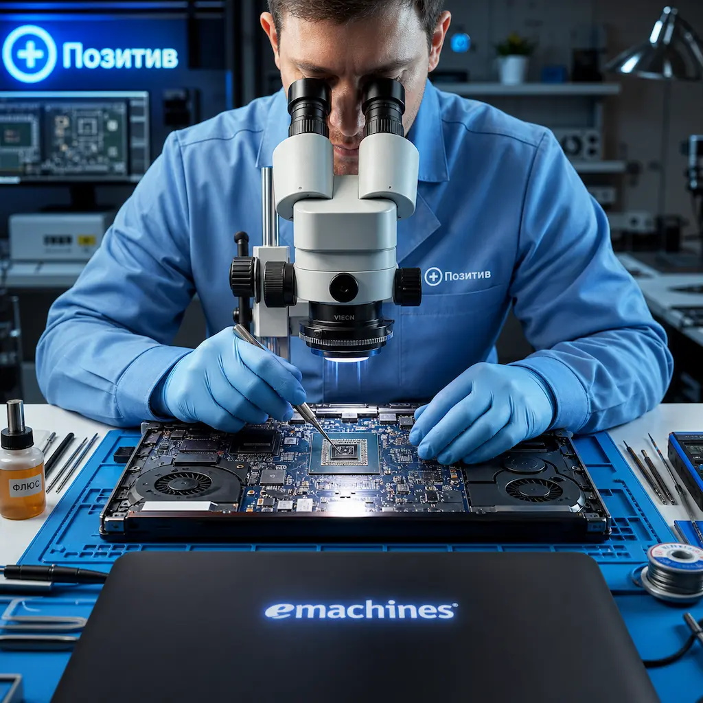 Замена видеокарты ноутбука Emachines в Калуге