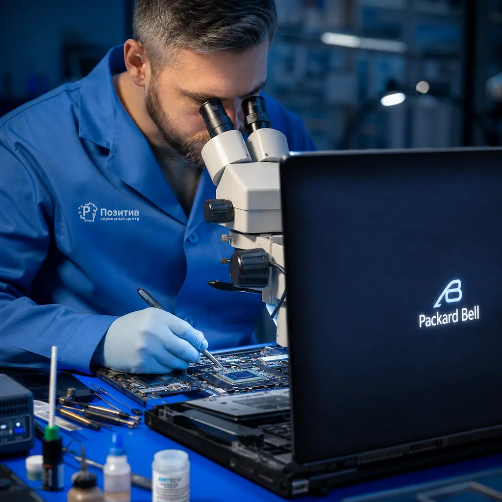 Замена видеокарты ноутбука Packard Bell в Калуге