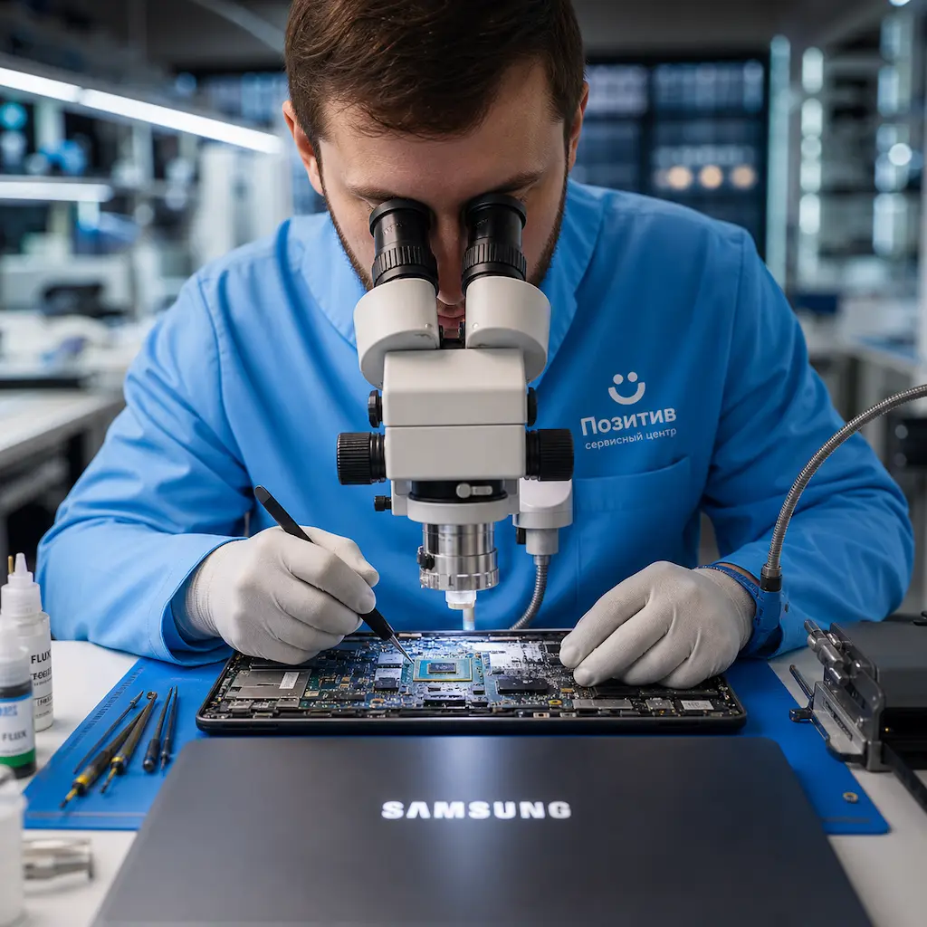 Замена видеокарты ноутбука Samsung в Калуге