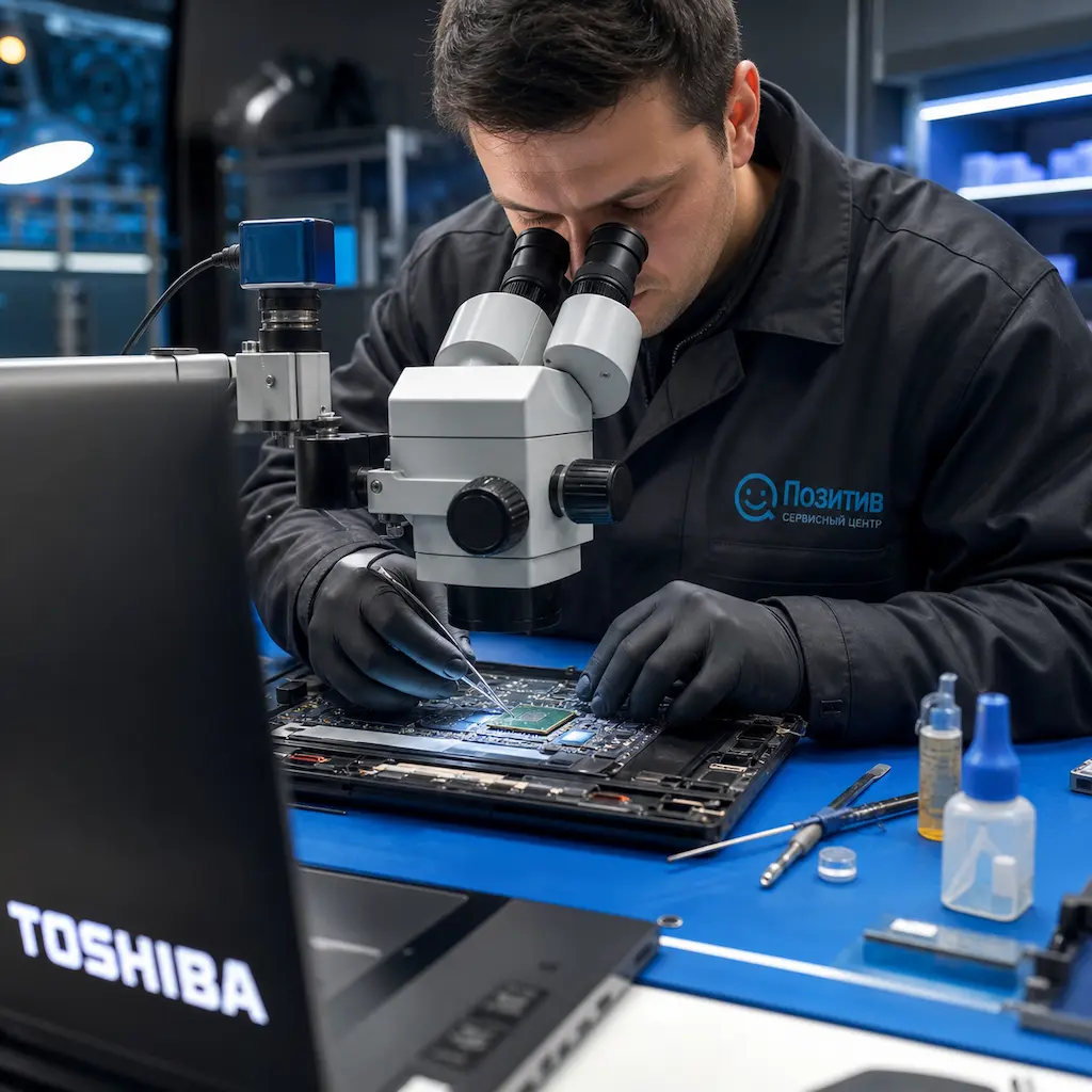 Замена видеокарты ноутбука Toshiba в Калуге