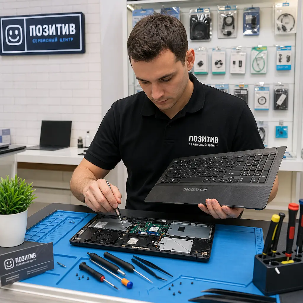 заменить клавиатуру на ноутбуке Packard Bell в Калуге