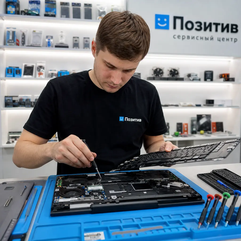 заменить клавиатуру на ноутбуке Samsung в Калуге