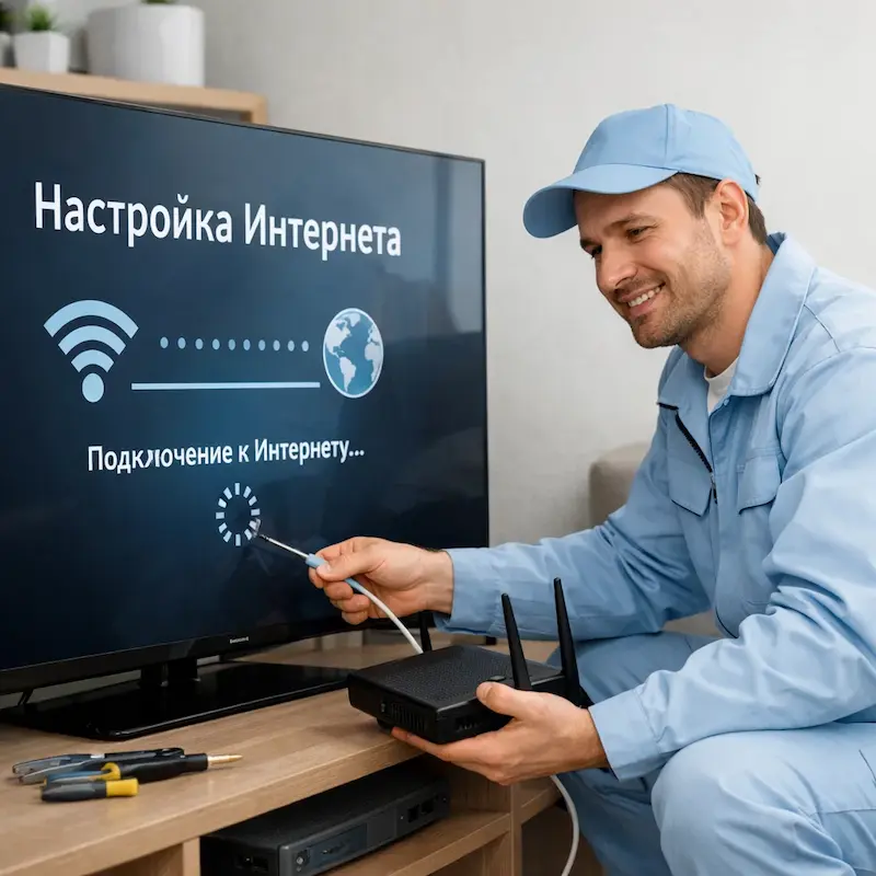 Настройка интернета на ТВ в Калуге