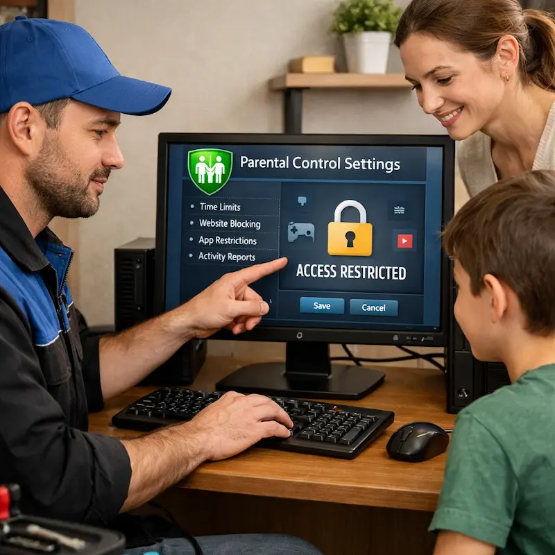 Родительский контроль на компьютере и ноутбуке в Калуге