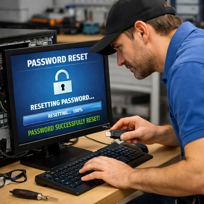 Сброс пароля от компьютера в Калуге