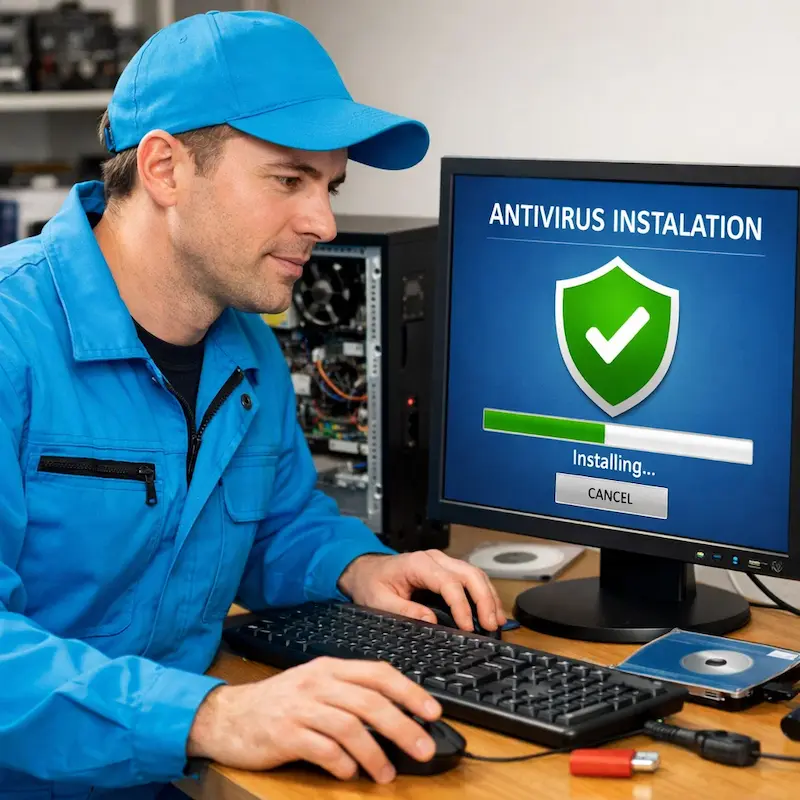 Установка антивируса на ноутбук в Калуге