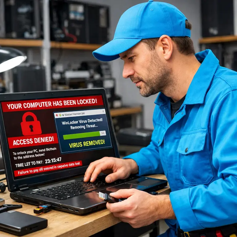 Поможем разблокировать компьютер и ноутбук в Калуге